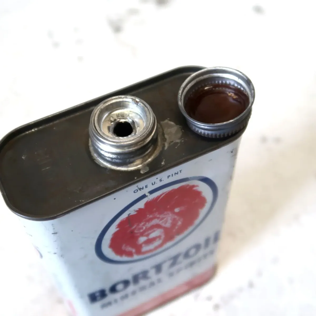 BORTZOIL ビンテージ オイル缶