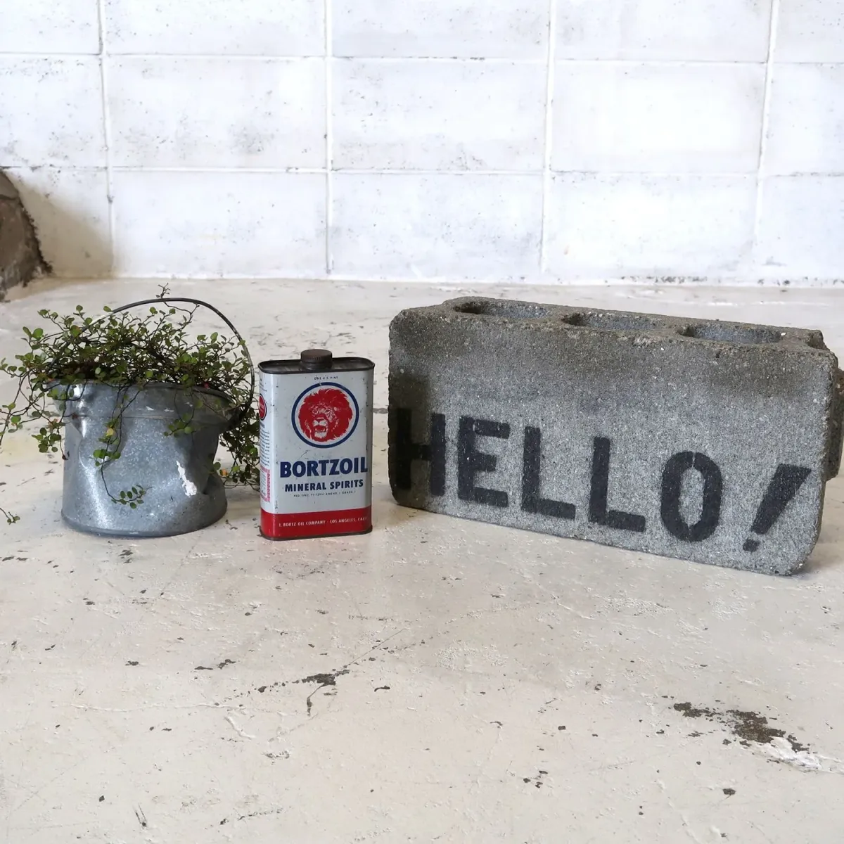 BORTZOIL ビンテージ オイル缶