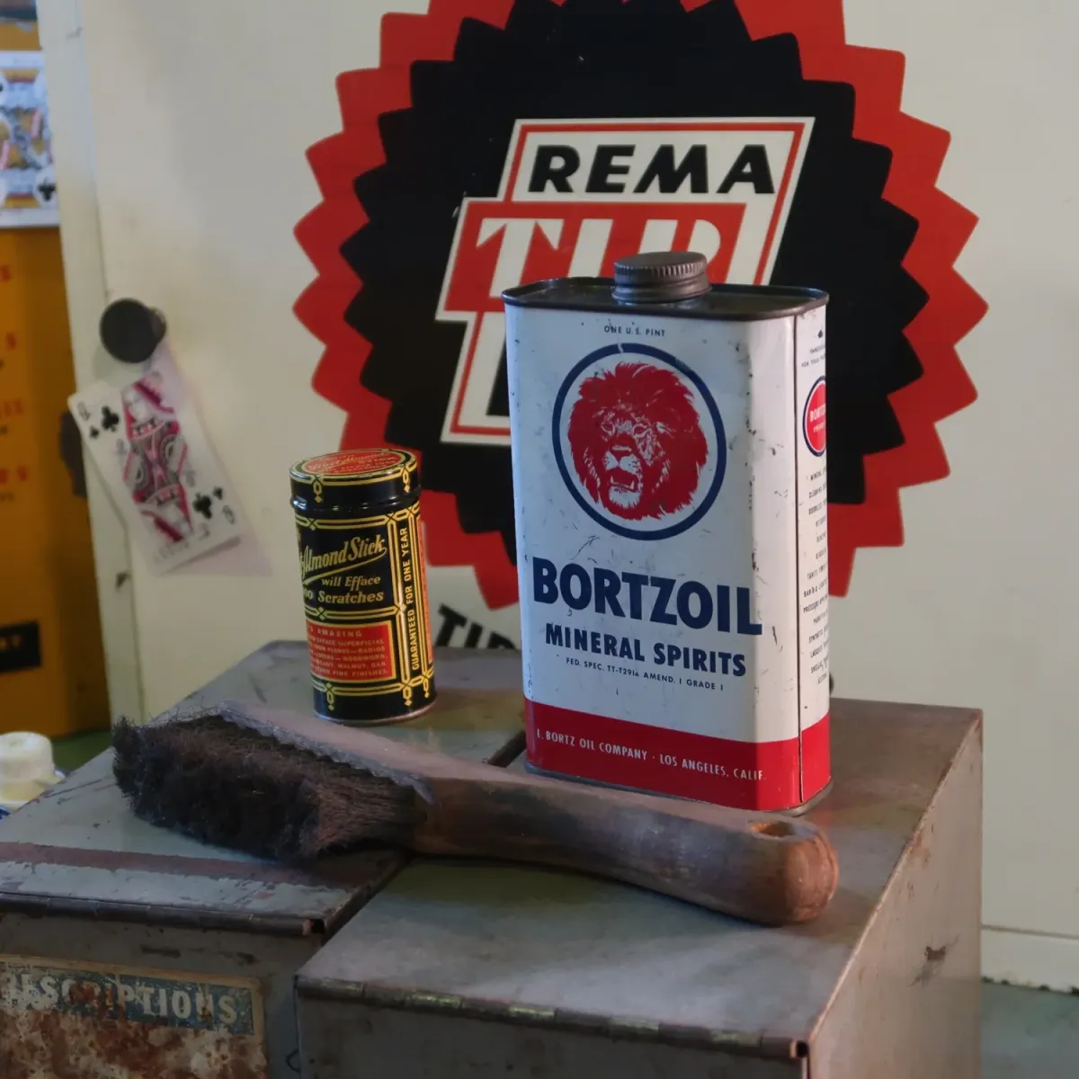 BORTZOIL ビンテージ オイル缶