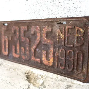 30's NEBRASKA ビンテージ ナンバープレート