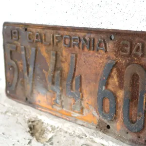 30's CALIFORNIA ビンテージ ナンバープレート