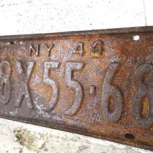 40's NEW YORK ビンテージ ナンバープレート
