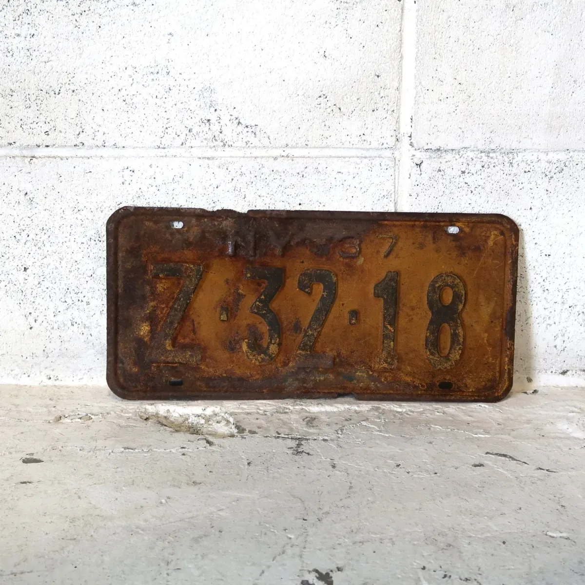 30's NEW YORK ビンテージ ナンバープレート