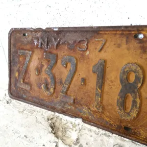 30's NEW YORK ビンテージ ナンバープレート