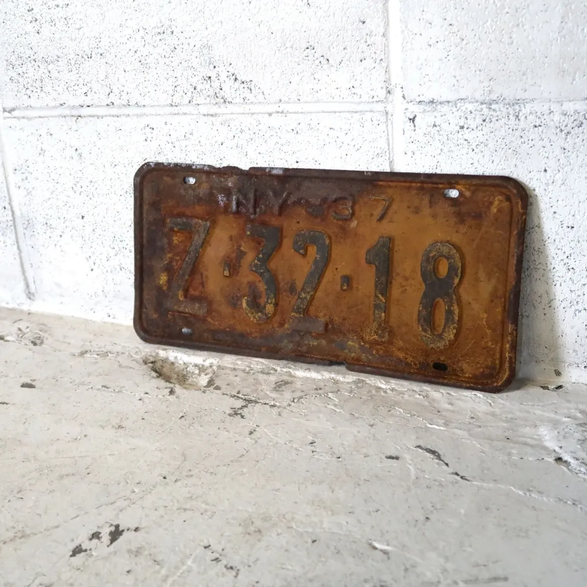 30's NEW YORK ビンテージ ナンバープレート