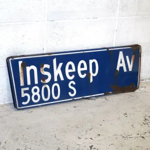 ビンテージ 両面ストリートサイン ホーロー