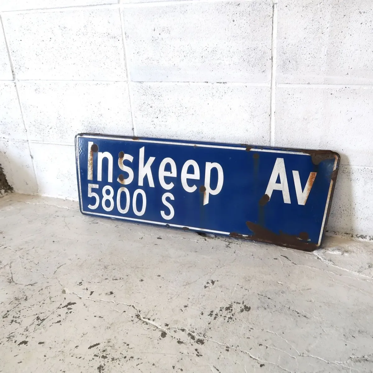 ビンテージ 両面ストリートサイン ホーロー