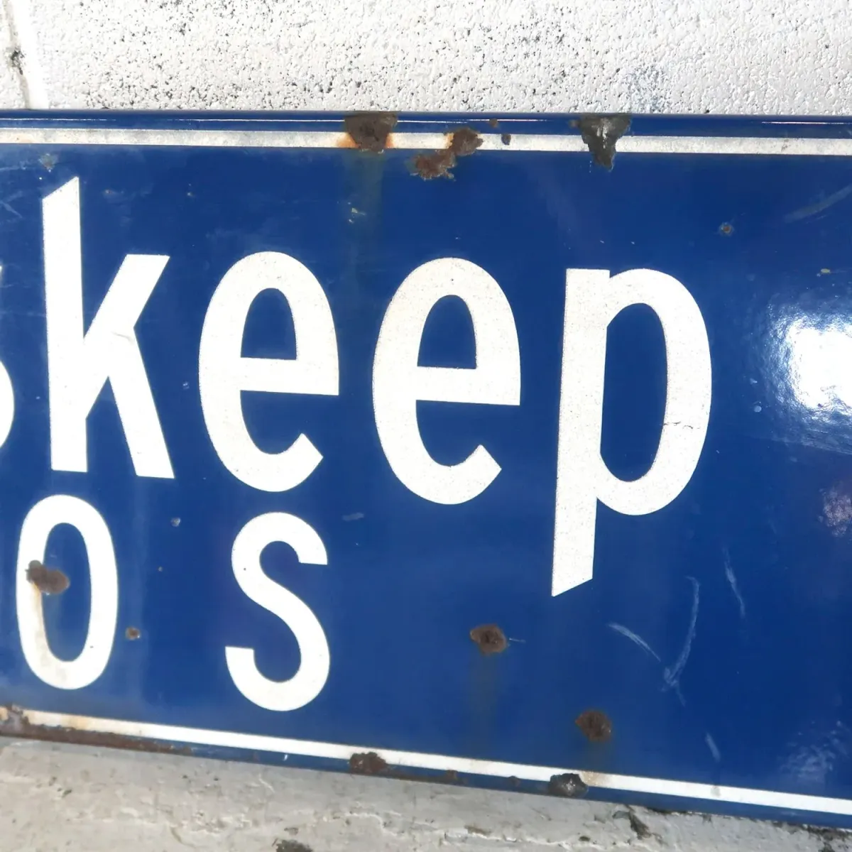 ビンテージ 両面ストリートサイン ホーロー