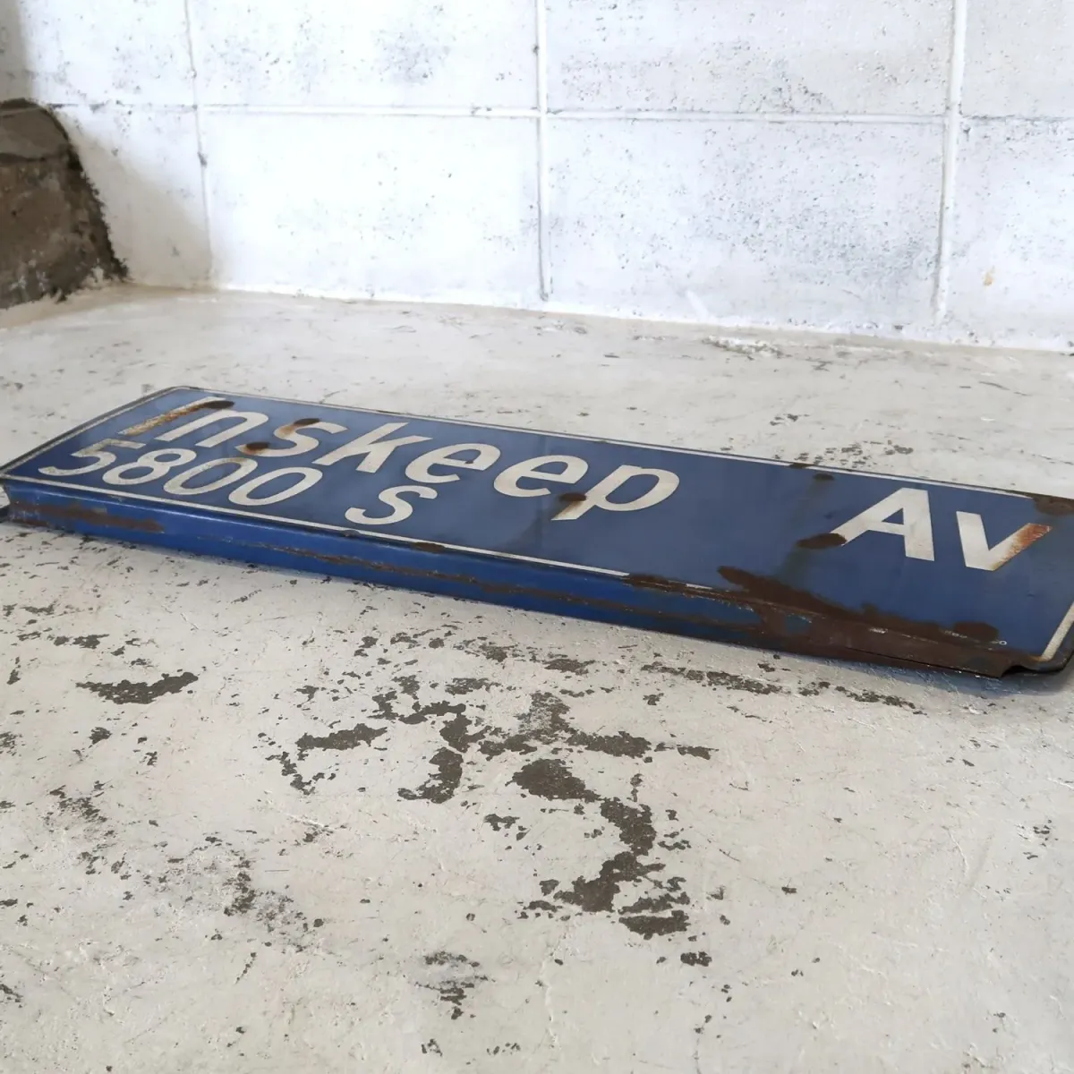 ビンテージ 両面ストリートサイン ホーロー