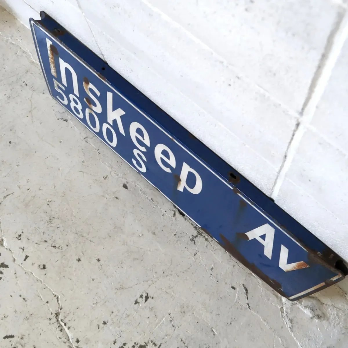 ビンテージ 両面ストリートサイン ホーロー