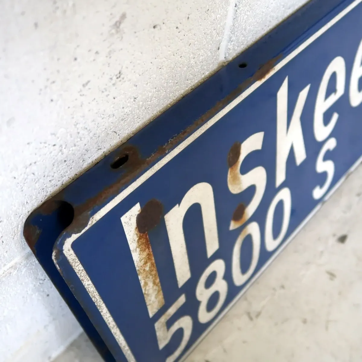 ビンテージ 両面ストリートサイン ホーロー