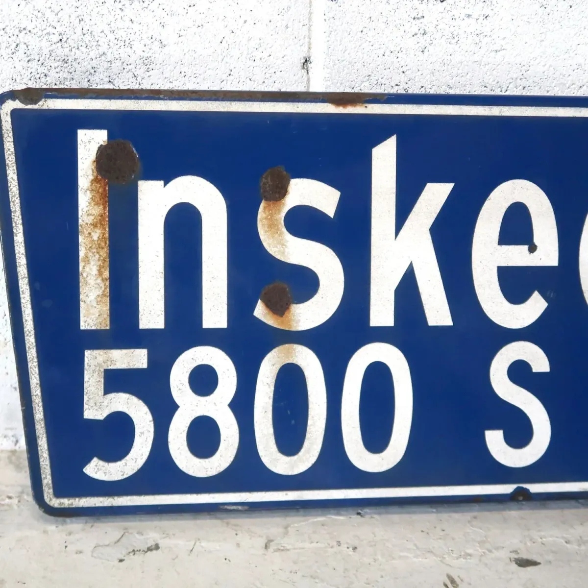 ビンテージ 両面ストリートサイン ホーロー