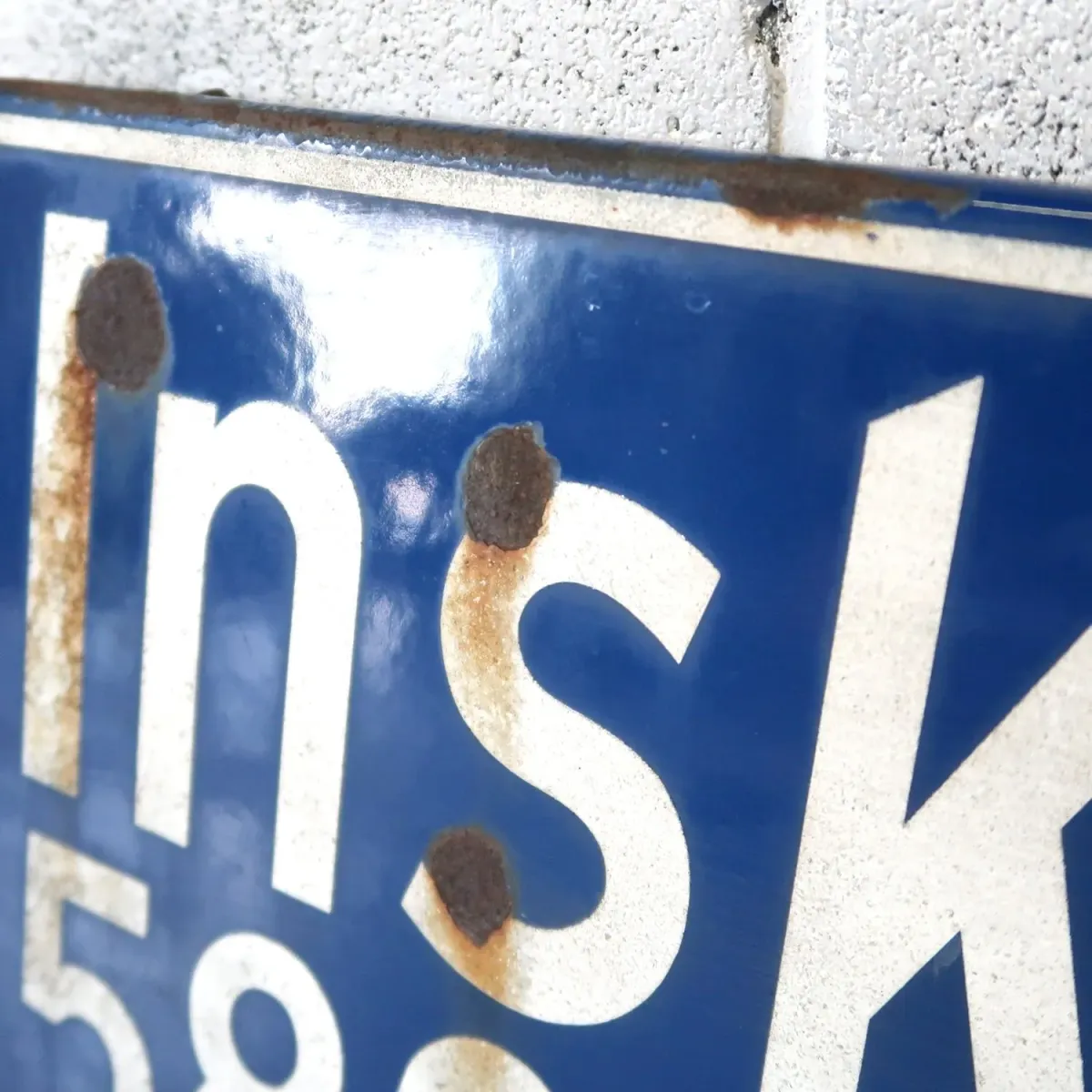 ビンテージ 両面ストリートサイン ホーロー