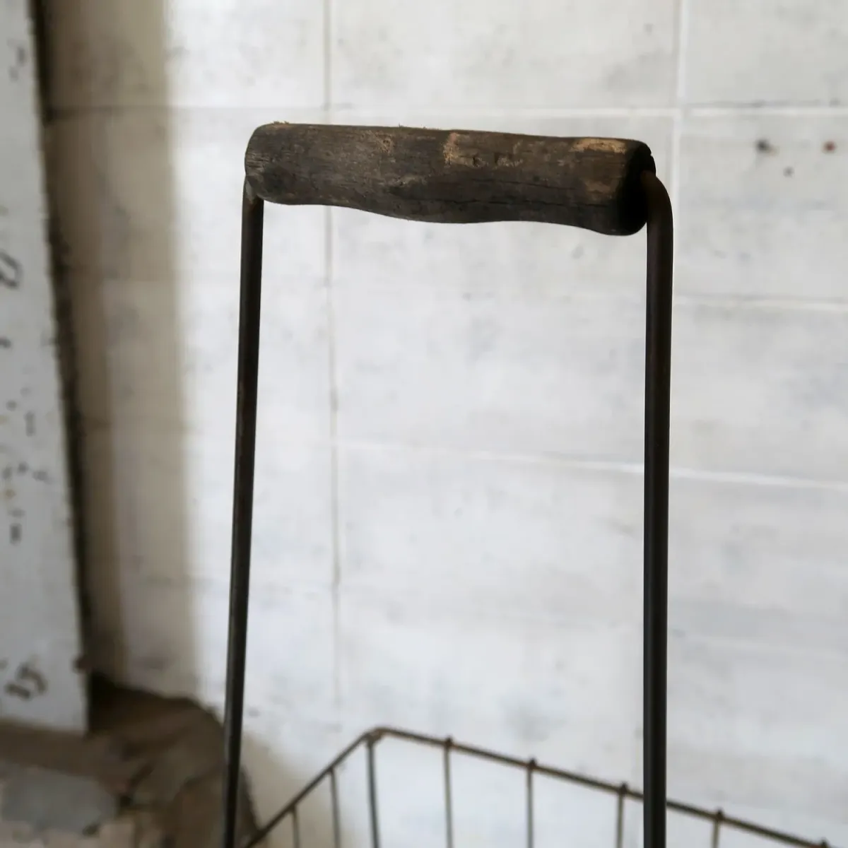 ビンテージ ワイヤーメタル ショッピングカート