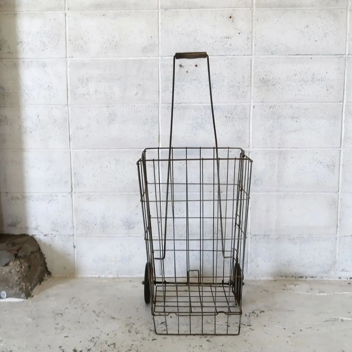 ビンテージ ワイヤーメタル ショッピングカート