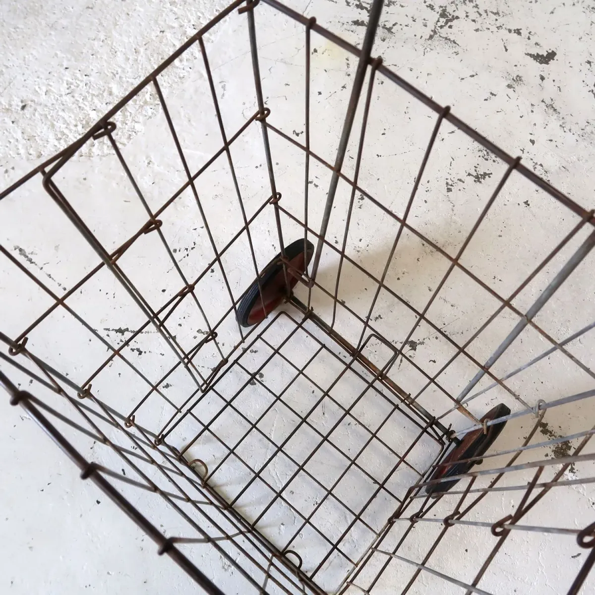 ビンテージ ワイヤーメタル ショッピングカート