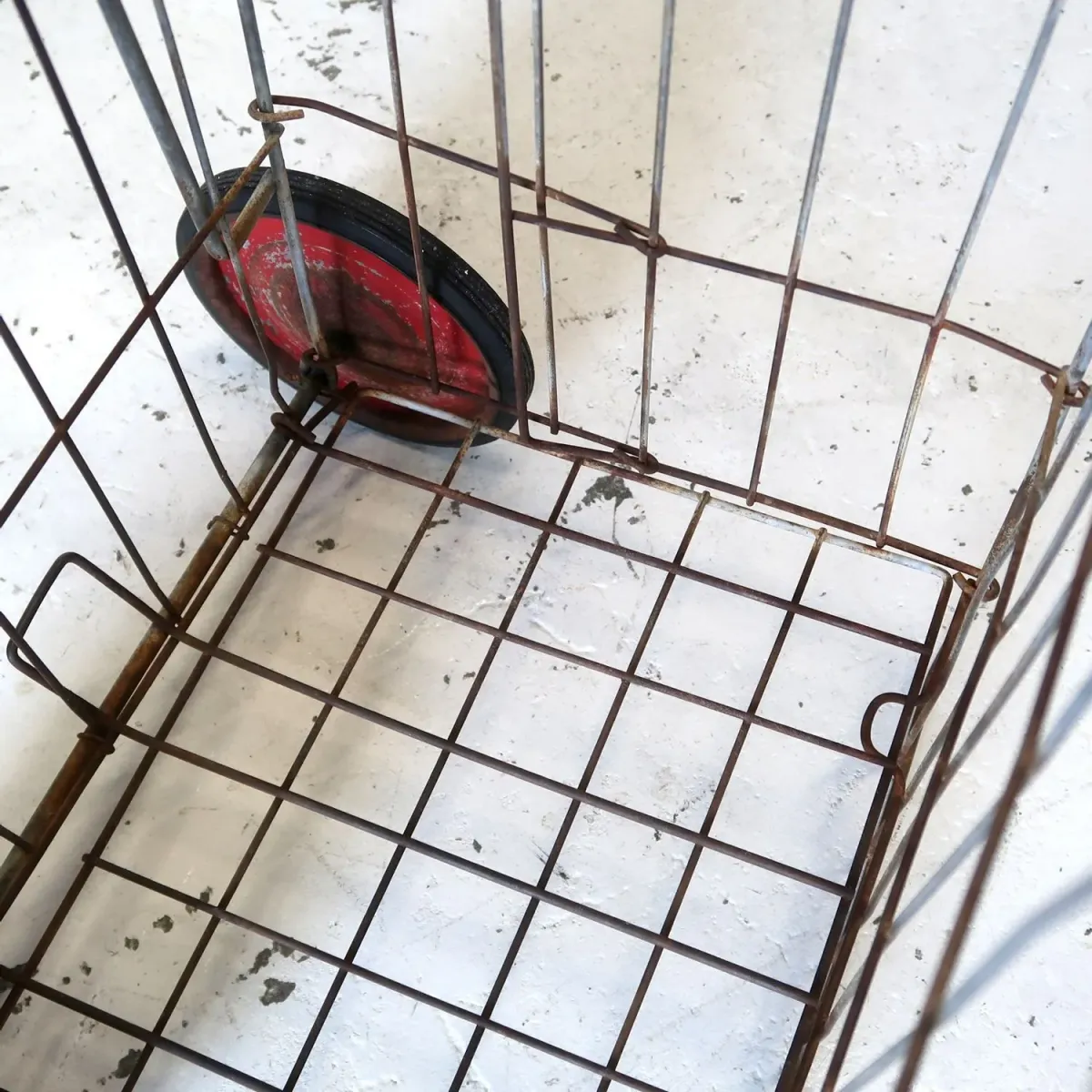 ビンテージ ワイヤーメタル ショッピングカート