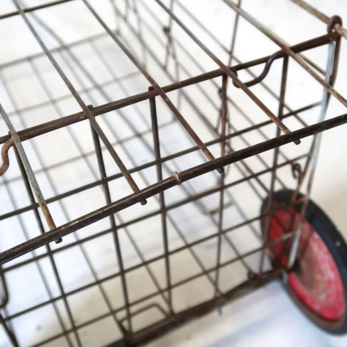 ビンテージ ワイヤーメタル ショッピングカート