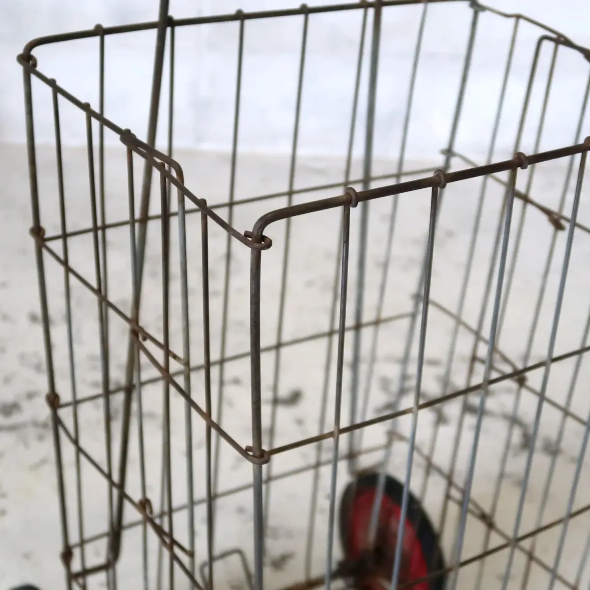 ビンテージ ワイヤーメタル ショッピングカート