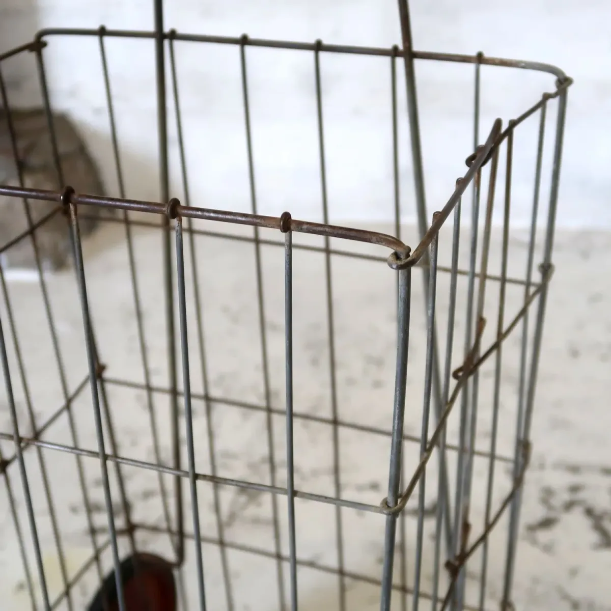 ビンテージ ワイヤーメタル ショッピングカート