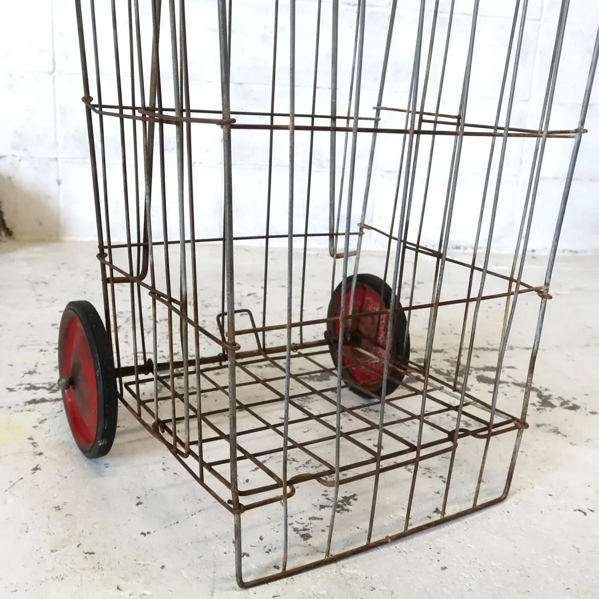 ビンテージ ワイヤーメタル ショッピングカート