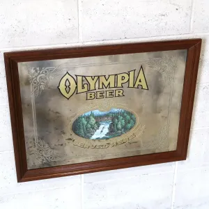 OLYMPIA BEER ビンテージ パブミラー