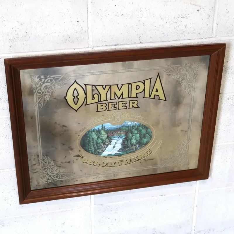 OLYMPIA BEER ビンテージ パブミラー