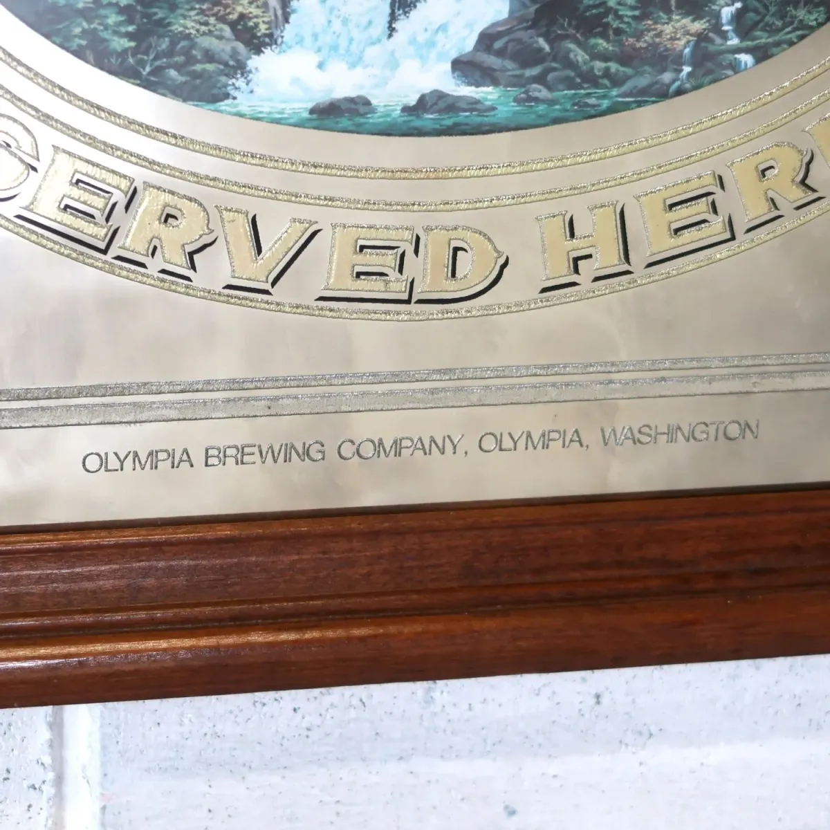 OLYMPIA BEER ビンテージ パブミラー