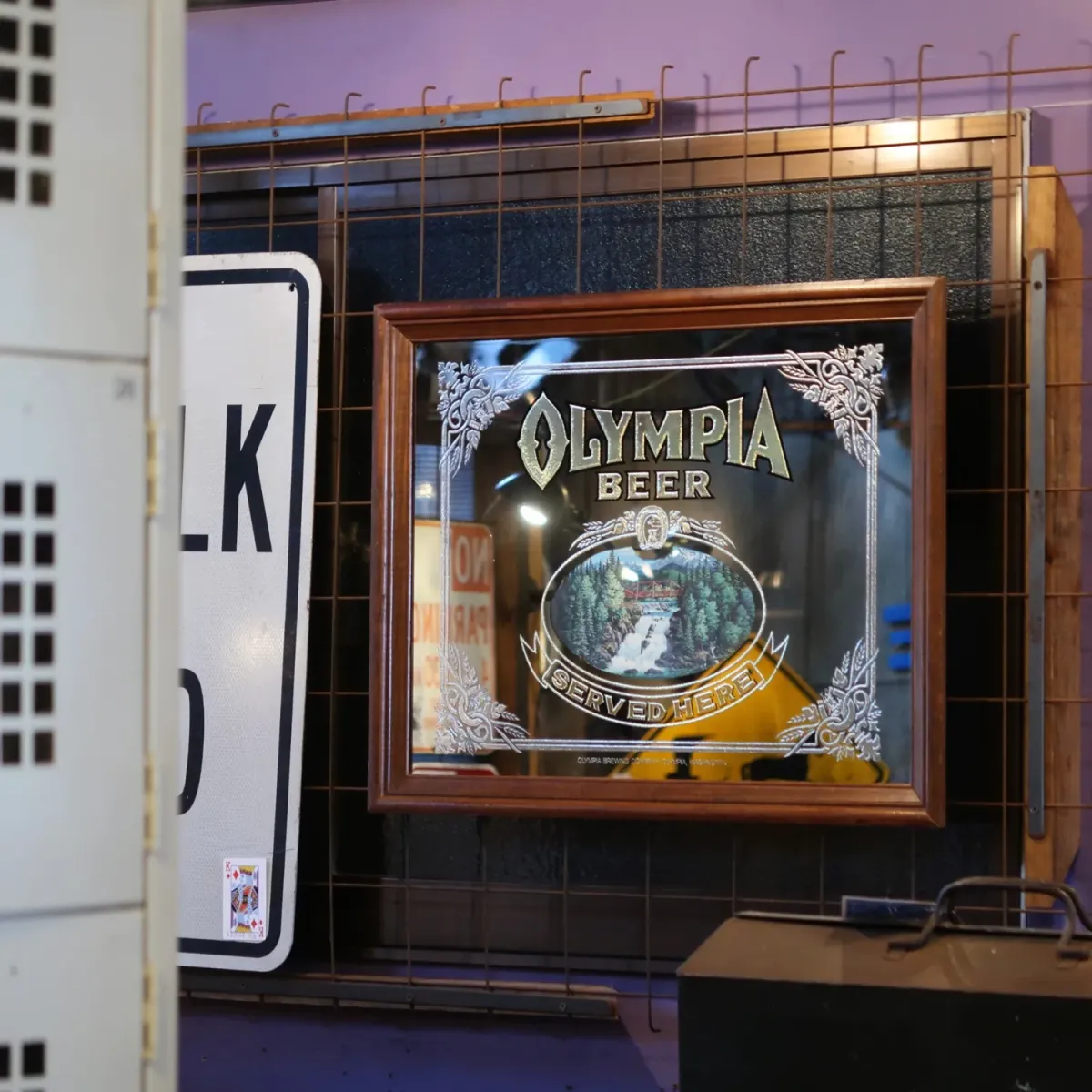OLYMPIA BEER ビンテージ パブミラー