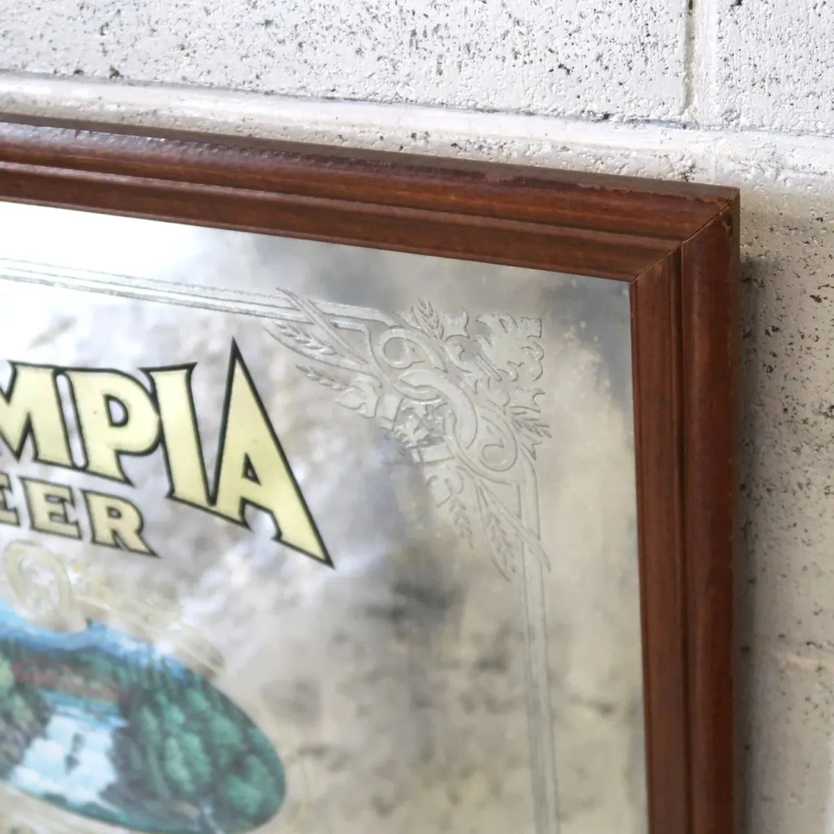 OLYMPIA BEER ビンテージ パブミラー