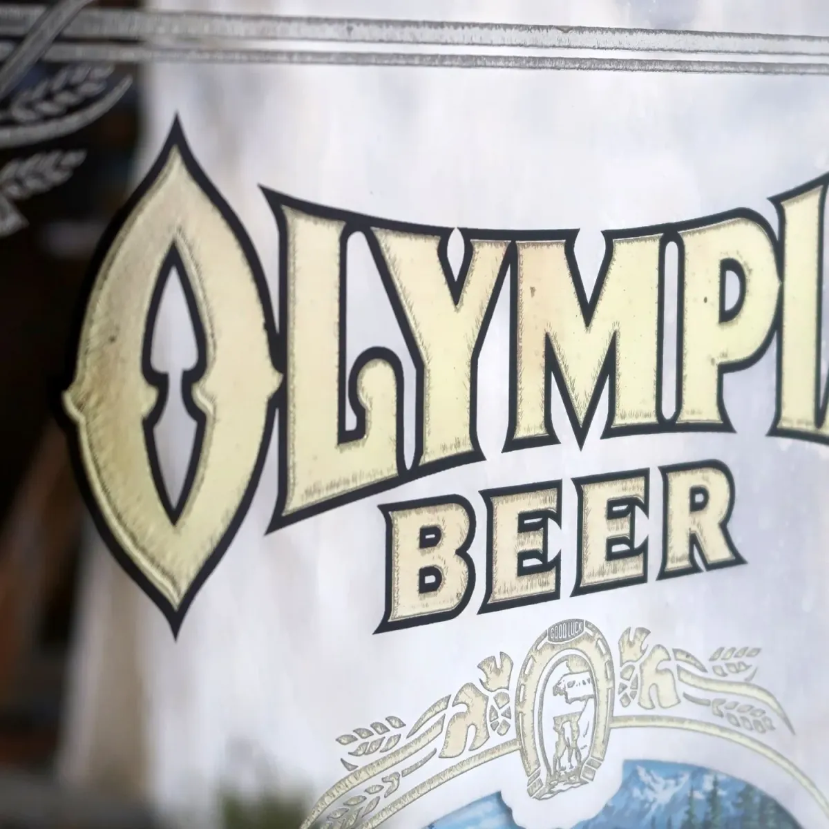 OLYMPIA BEER ビンテージ パブミラー