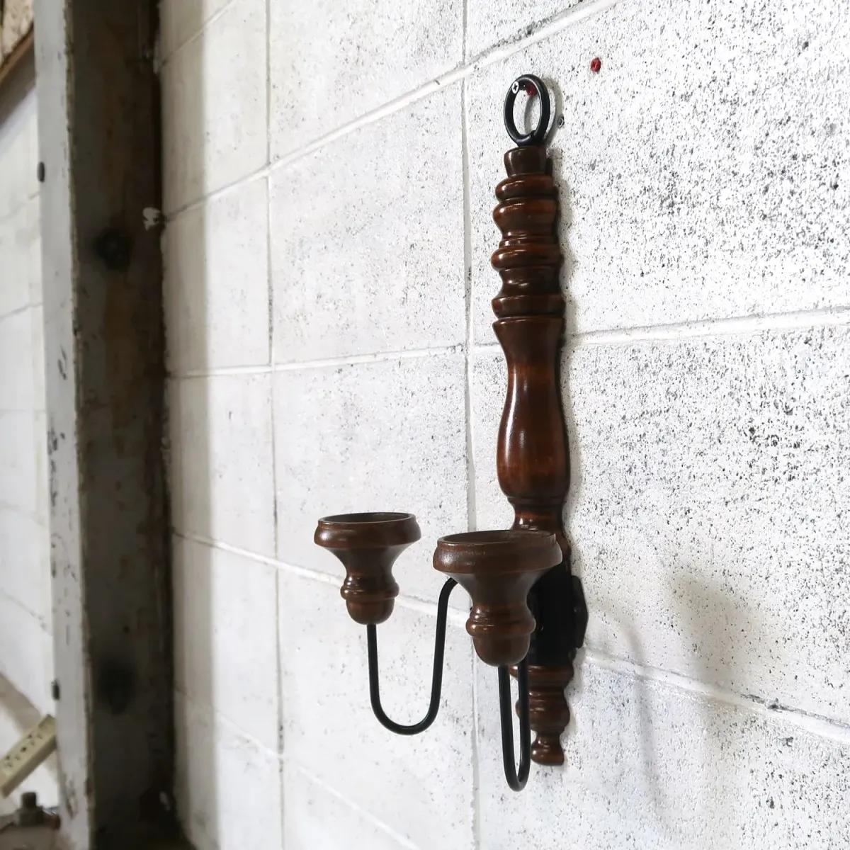 ビンテージ キャンドルホルダー 壁掛け