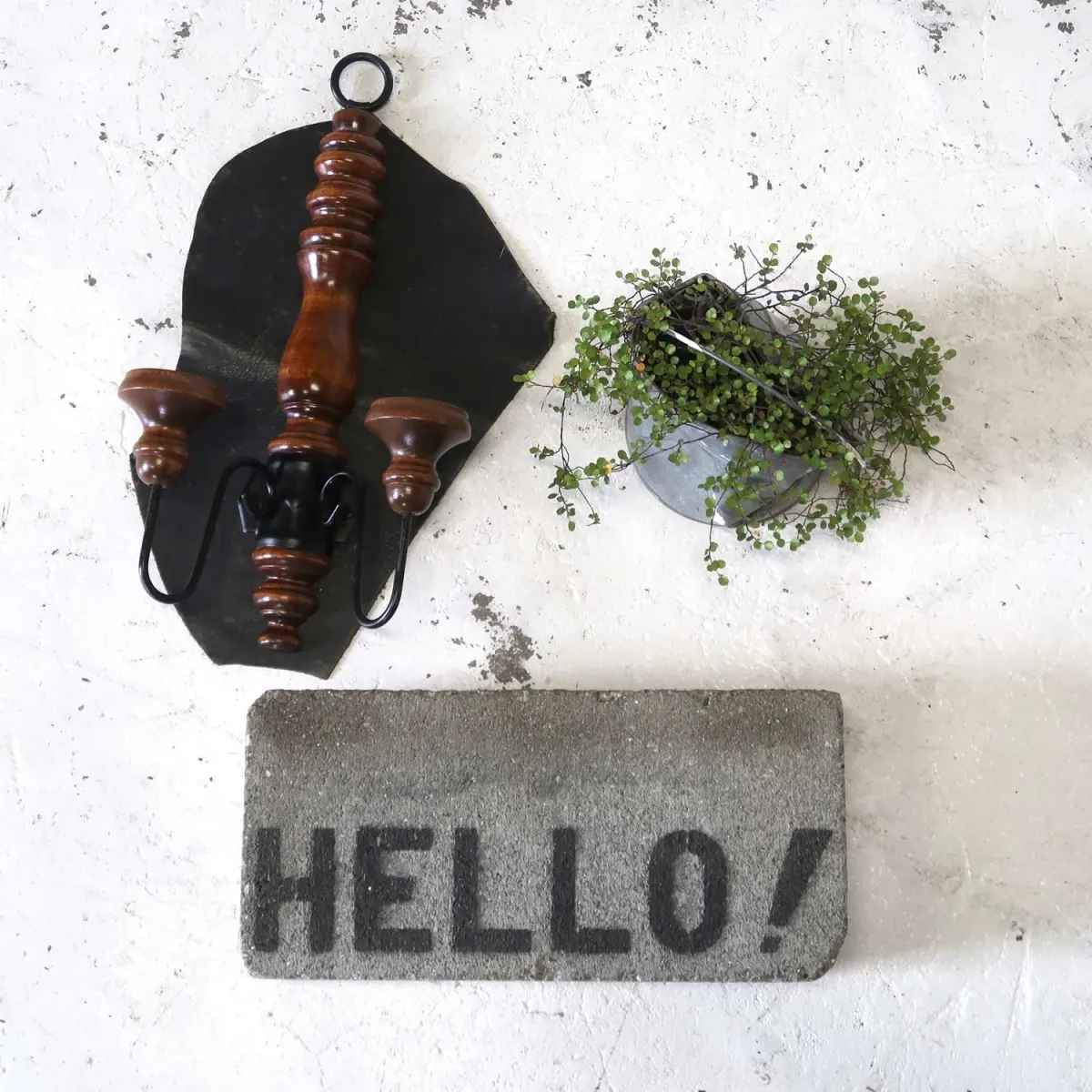 ビンテージ キャンドルホルダー 壁掛け