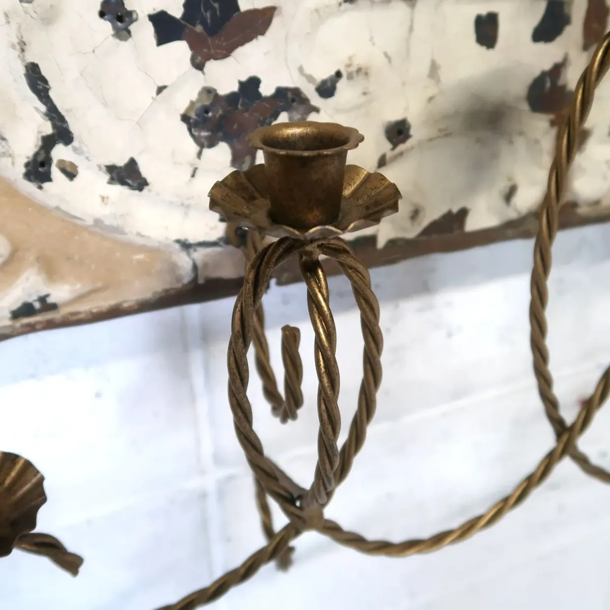 ビンテージ キャンドルホルダー 壁掛け