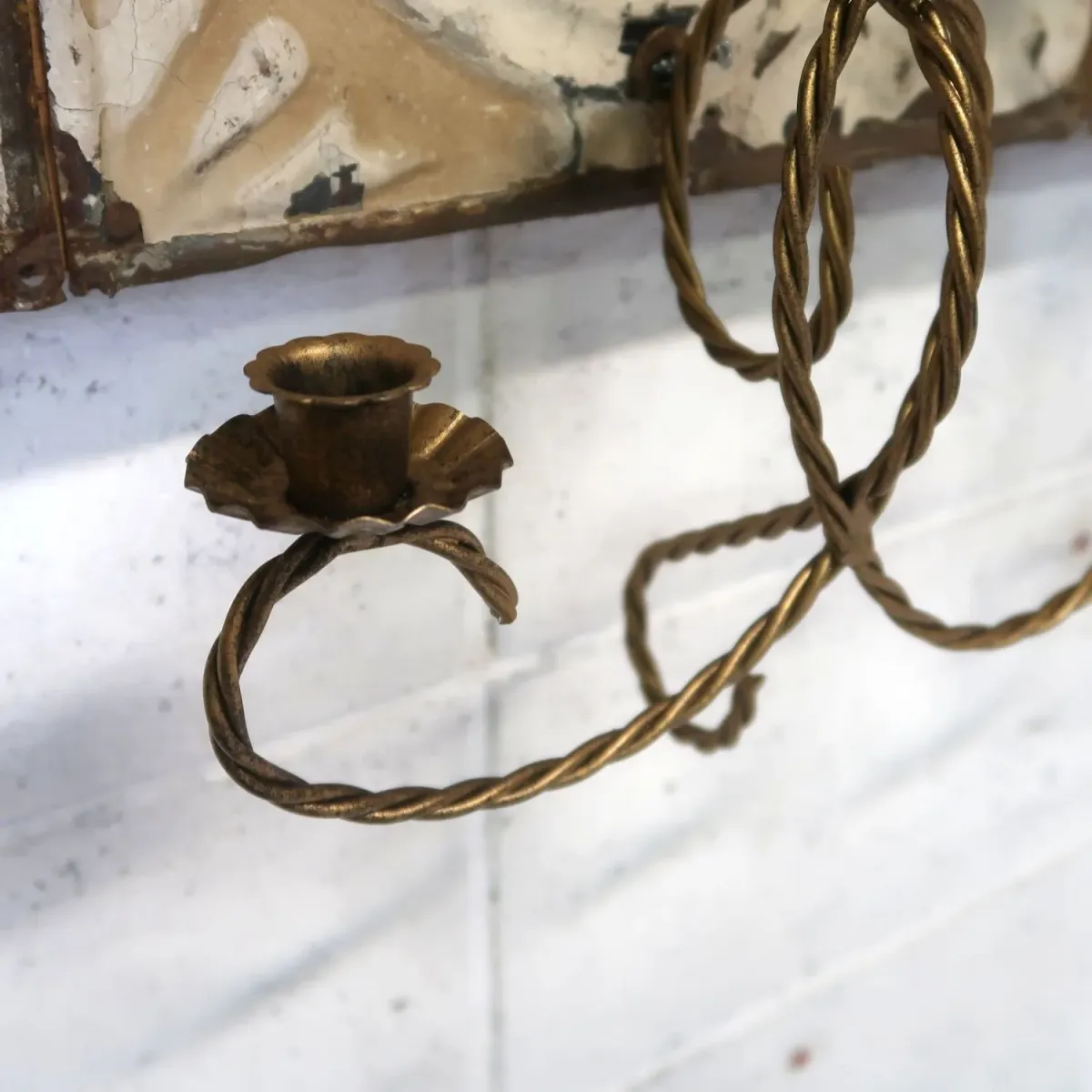 ビンテージ キャンドルホルダー 壁掛け