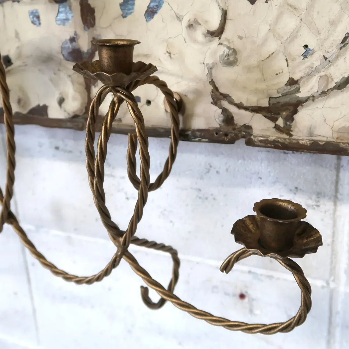 ビンテージ キャンドルホルダー 壁掛け