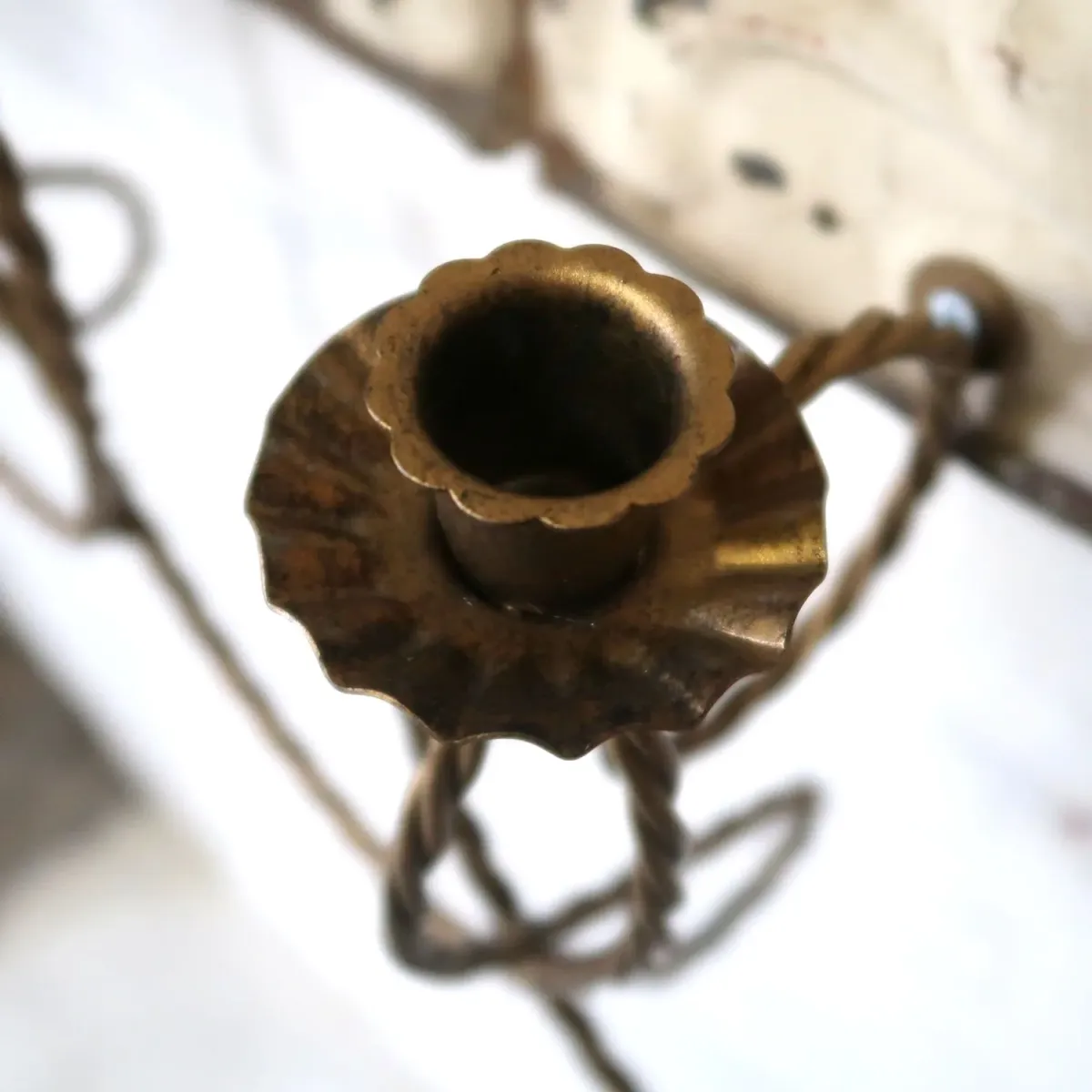 ビンテージ キャンドルホルダー 壁掛け