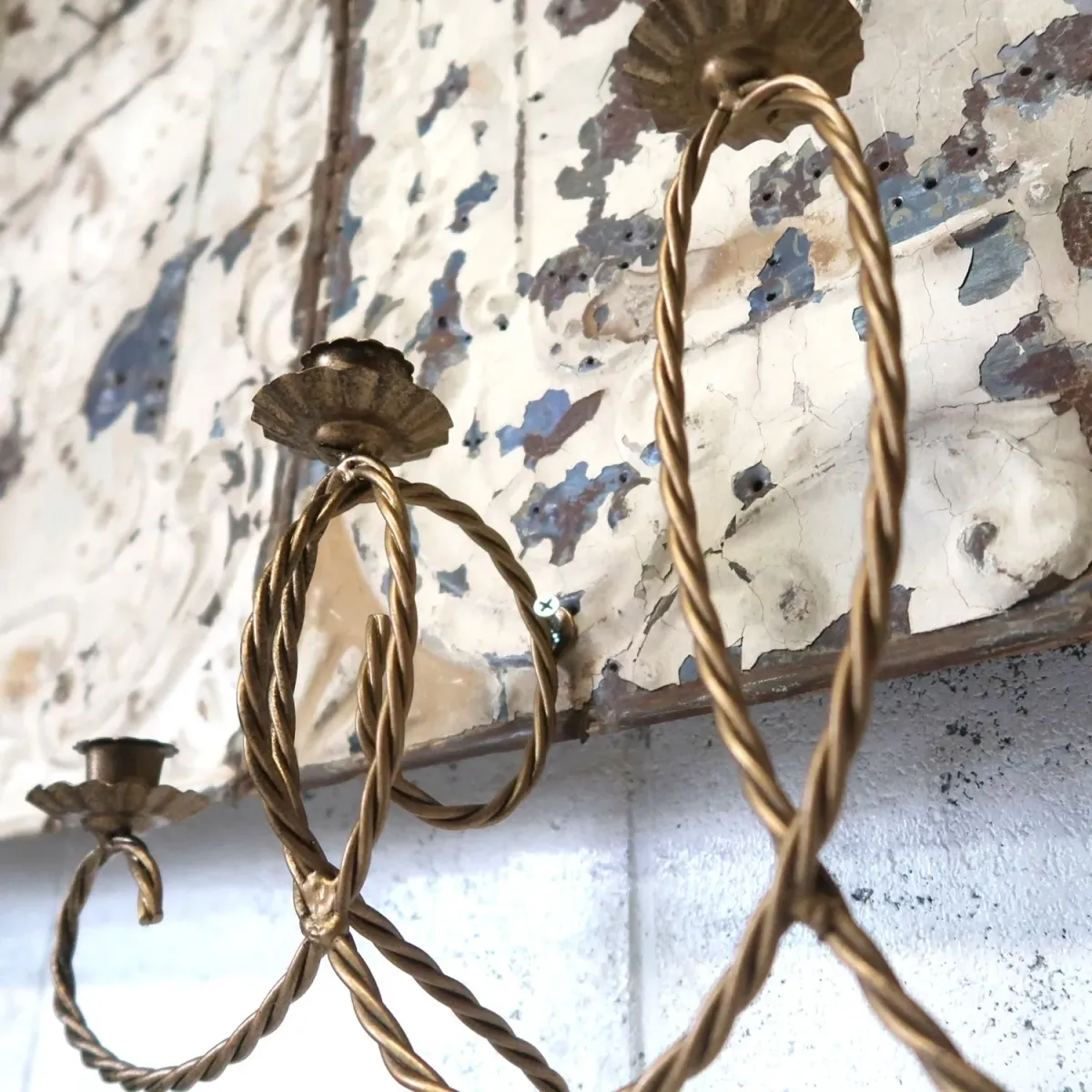 ビンテージ キャンドルホルダー 壁掛け