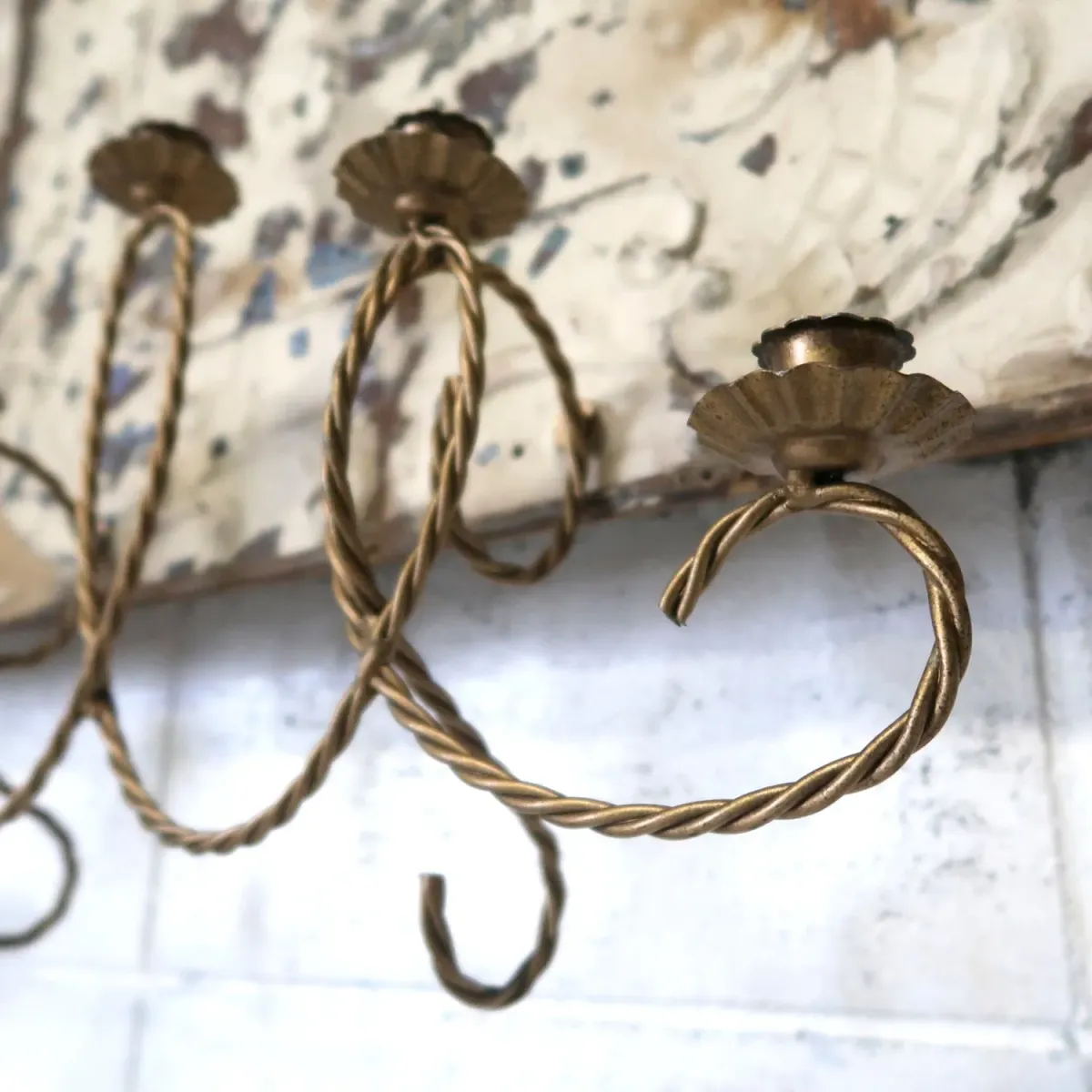 ビンテージ キャンドルホルダー 壁掛け