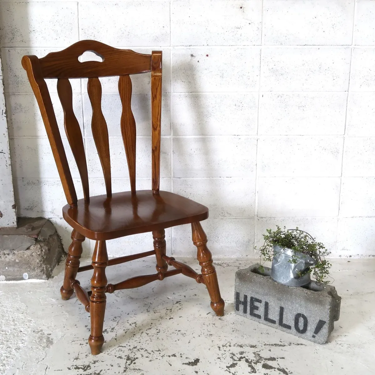 Virginia House アンティーク ウッド ウィンザーチェア オーク