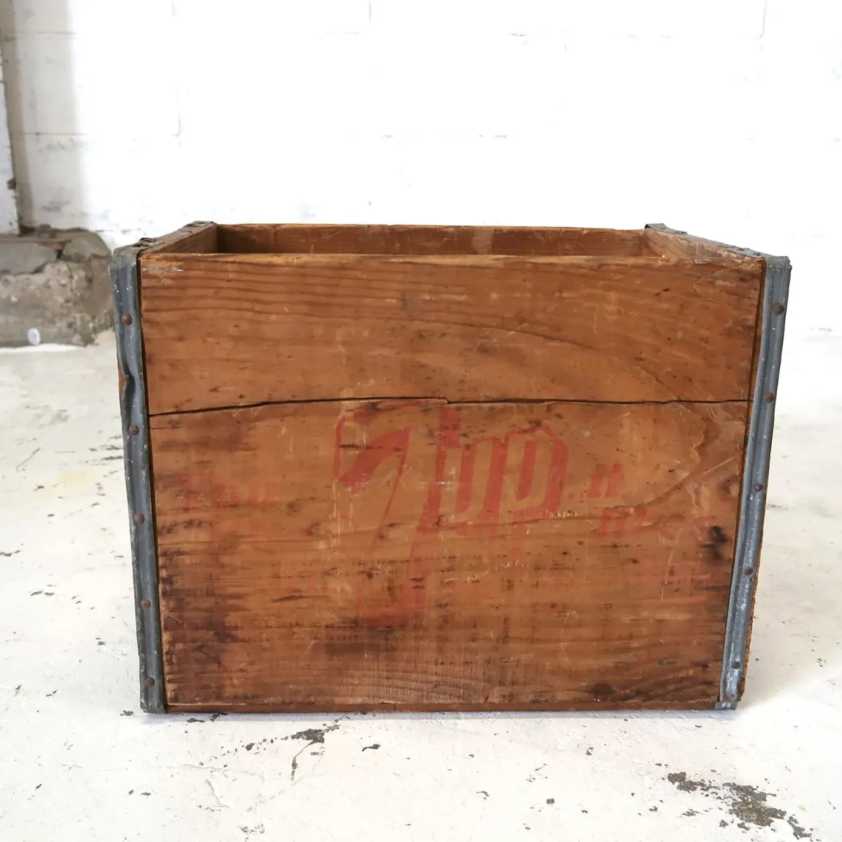 7up ビンテージ ウッドボックス