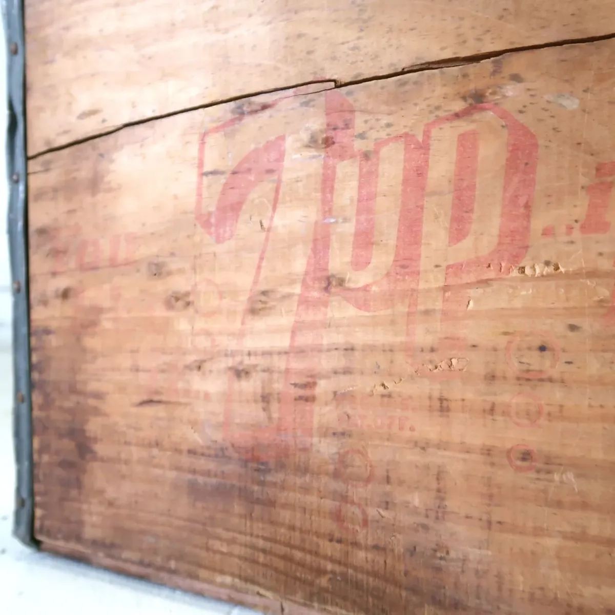 7up ビンテージ ウッドボックス