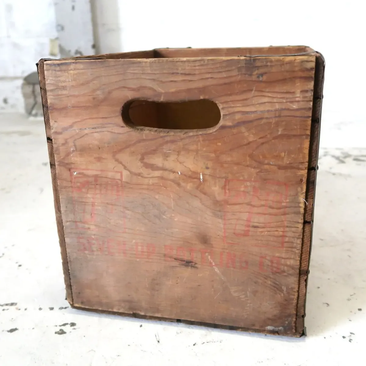 7up ビンテージ ウッドボックス