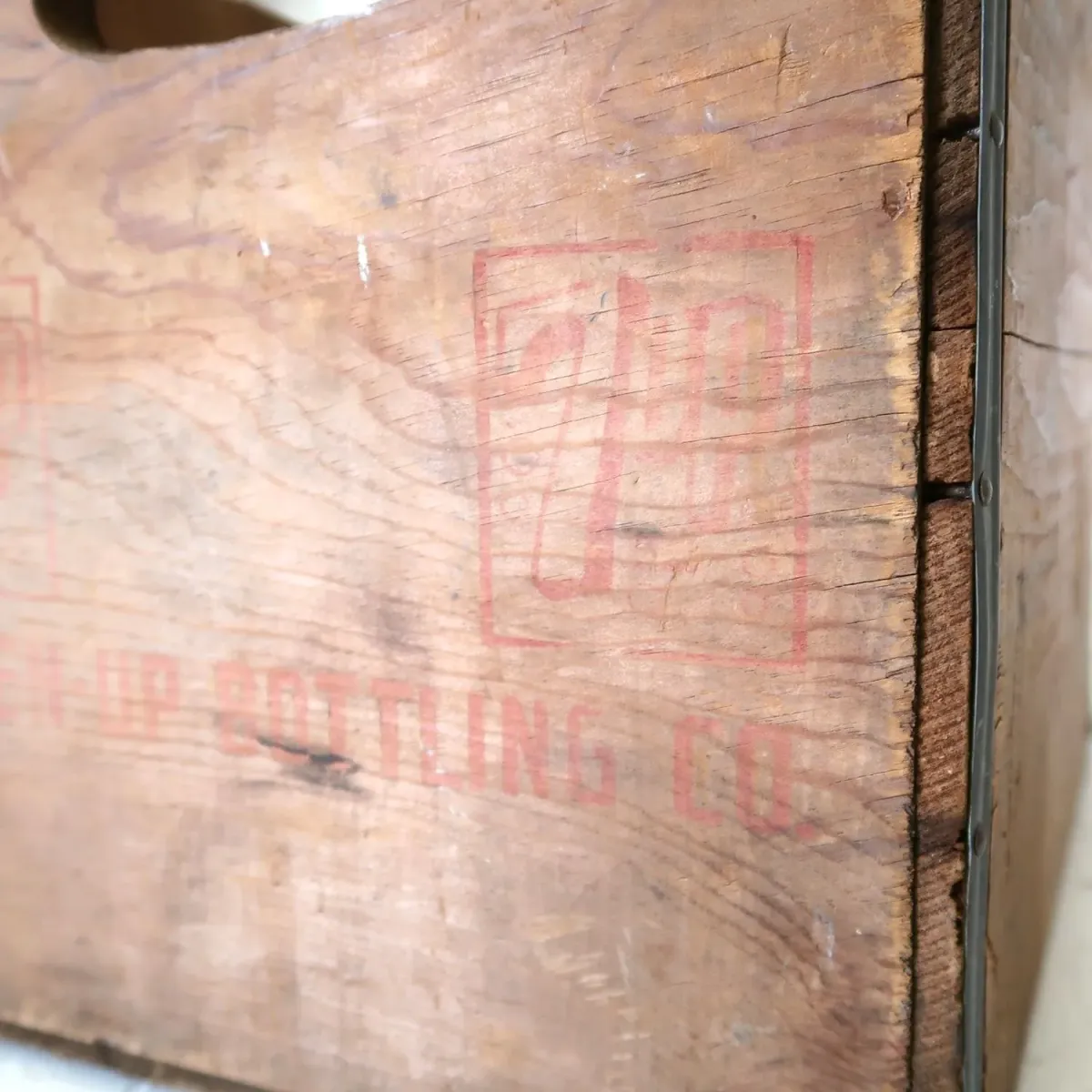 7up ビンテージ ウッドボックス