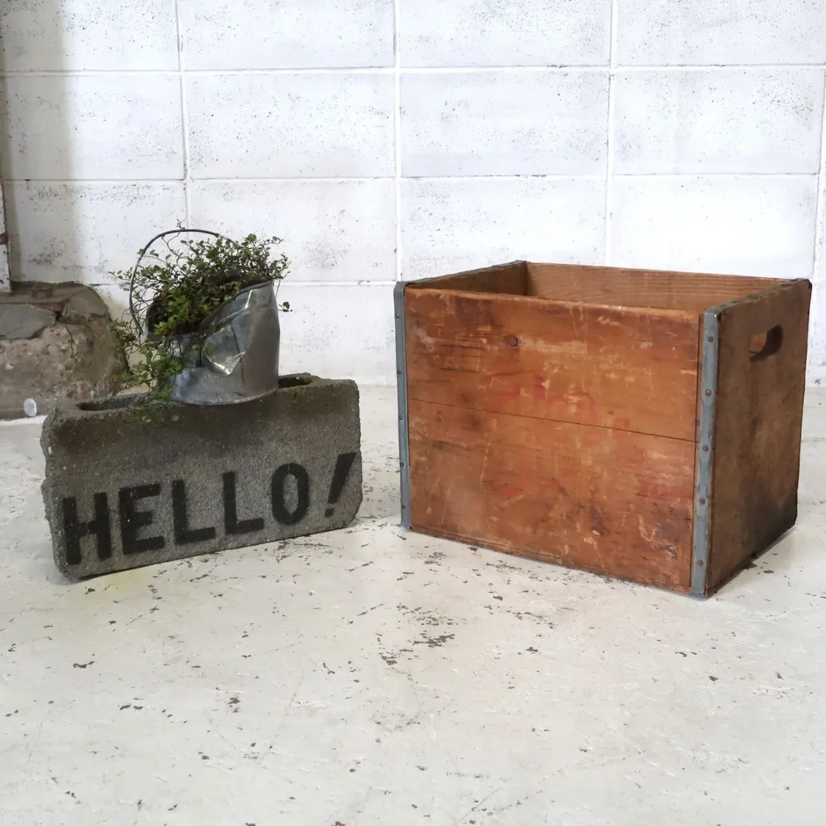 7up ビンテージ ウッドボックス