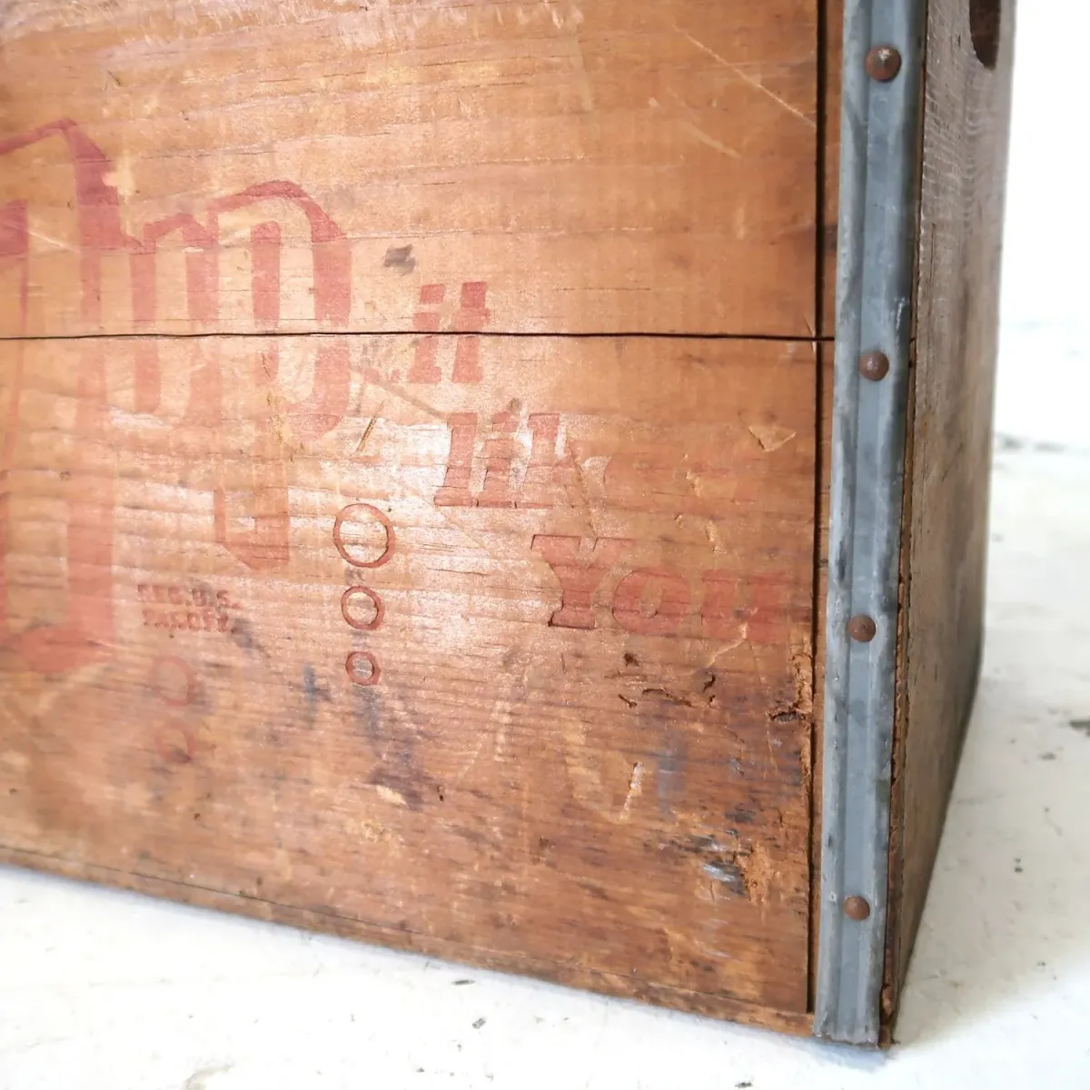 7up ビンテージ ウッドボックス