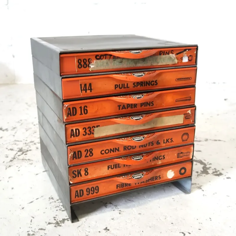 50's～ DORMAN ビンテージ パーツキャビネット スタッキング