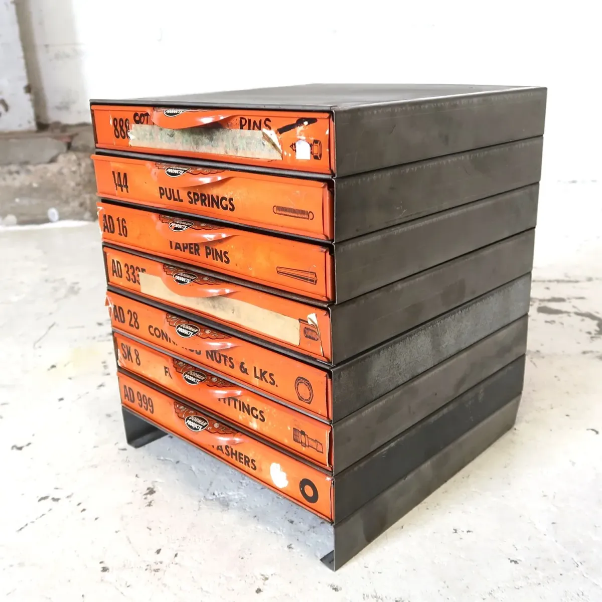 50's～ DORMAN ビンテージ パーツキャビネット スタッキング