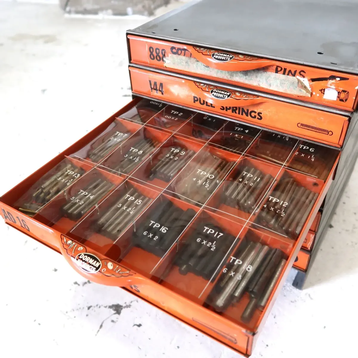 50's～ DORMAN ビンテージ パーツキャビネット スタッキング