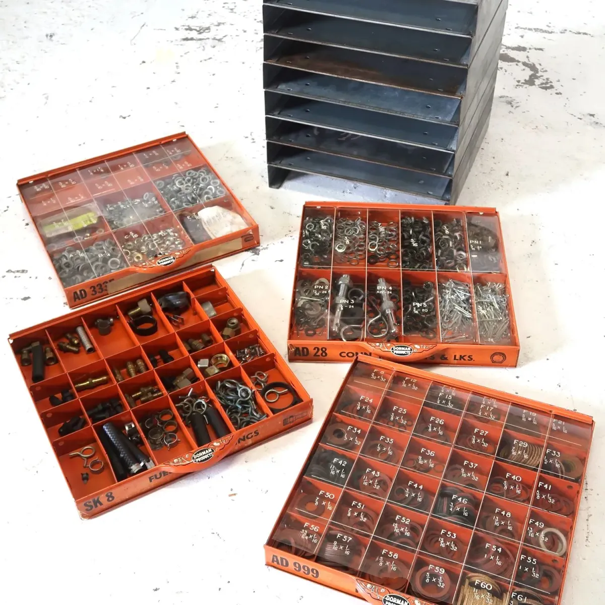 50's～ DORMAN ビンテージ パーツキャビネット スタッキング